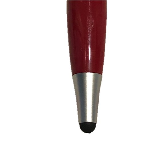 BOGO Mop Head Red Plastic Ballpoint Pen Stylus Screen Cleaner Smiling Face - Picture 5 of 5